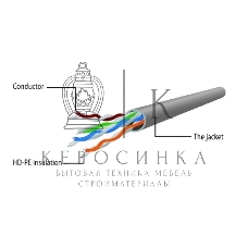 Патч-корд UTP Cablexpert PP6U-10M cat.6, 10м, литой, многожильный, серый