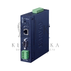 Конвертер PLANET ICS-2100T IP30 Industrial 1-Port RS232/RS422/RS485 Serial Device Server (1 x 10/100BASE-TX, -40~75 degrees C, dual 9~48V DC, Web, Telnet and SNMP management)