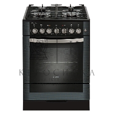 Плита комбинированная Gefest ПГЭ 6502-02 0044 черный, конфорок 4 газовых, духовка 52 л, 60 см x 85 см x 60 см