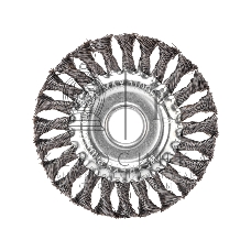 Щетка дисковая для УШМ Kranz крученая 125 мм, отв. 22,23 мм