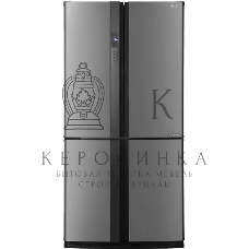 Холодильник Sharp SJ-EX93PSL нержавеющая сталь трехкамерный 345/211 л морозилка снизу Side by Side