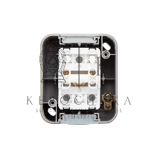 Выключатель двухклавишный Kranz Mini OG OG IP54, о/у, серый