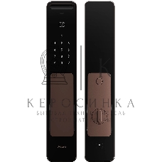 Умный замок Aqara ML-D01D врезной разбл.отпеч.паль./код/пар/NFC/прил/мех.кл 5000mAh бронзовый/черный