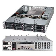 Корпус Supermicro CSE-826BAC4-R920LPB, 2U, 8 x SAS3 & 4 x hybrid NVMe 3.5 bays