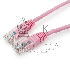 Патч-корд UTP Cablexpert cat.5e, 0.5м, литой, многожильный, розовый