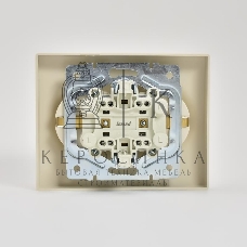 Розетка 2-м СП KARINA термопласт с заземл. крем. LEZARD 707-0300-127B